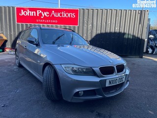 Location: Stapleford - 2010 BMW 320D M SPORT TOURING Estate REG: NX10ODC, Keys: Yes, MOT Expiry date: 09/02/2026, 1995 Diesel, 6 Speed Manual Diesel, Former Keepers: 5