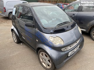 Location: Manchester - 2002 SMART CITY PULSE 50 AUTO Coupe REG: LG52TOV, 599 Petrol, 6 Speed Auto Petrol, Former Keepers: 11, Keys: No, MOT Expiry date: 11/12/2025
