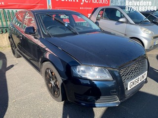 Location: BELVEDERE - 2008 AUDI A3 SPORT 158 TFSI 5 Door Hatchback REG: GN58UNY, 1798cc Petrol, 6 Speed Manual Petrol, Former Keepers: 5, Keys: No, MOT: Expiry date15.08.2025