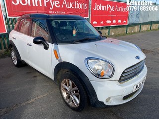 Location: Belvedere - 2011 MINI COUNTRYMAN COOPER 5 Door Hatchback REG: MJ11WOA, Keys: No, MOT Expiry date: 27/02/2025, 1598 Petrol, 6 Speed Manual Petrol, Former Keepers: 6