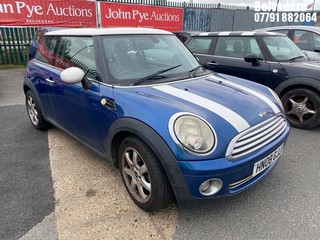 Location: Belvedere - 2008 MINI COOPER 3 Door Hatchback REG: HN08GJJ, Keys: No, MOT Expiry date: 27/10/2026, 1598 Petrol, 6 Speed Manual Petrol, Former Keepers: 5