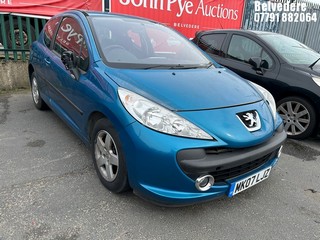 Location: Belvedere - 2007 PEUGEOT 207 SPORT 87 3 Door Hatchback REG: MK07LJZ, Keys: No, MOT Expiry date: 18/04/2025, 1360 Petrol, 5 Speed Manual Petrol, Former Keepers: 13