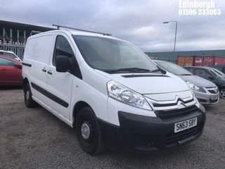 Location: Edinburgh - 2013 CITROEN DISPATCH 1000 L1H1 EN-RIS Panel Van REG: SN63SBY, Keys: No, MOT Expiry date: 03/09/2025, 1560 Diesel, 5 Speed Manual Diesel, Former Keepers: 4