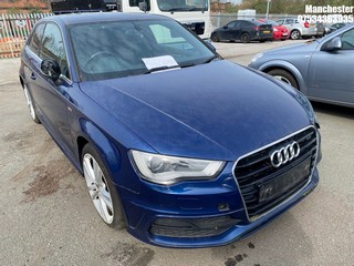 NOTE: ATF Registered Buyers ONLY - Location: Manchester - 2013 AUDI A3 S LINE TFSI S-A 3 Door Hatchback REG: YA62DHE, 1798cc Petrol, 7 Speed S-Auto Petrol, Former Keepers: 4, Keys: No