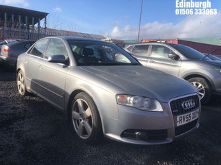 Location: Edinburgh - 2005 AUDI A4 S LINE TDI QUATTRO A 4 Door Saloon REG: RV55XUY, Keys: No, MOT Expiry date: 05/12/2026, 2967 Diesel, 6 Speed Auto Diesel, Former Keepers: 4