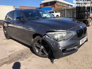 Location: Nottingham - 2013 BMW 116I SPORT 5 Door Hatchback REG: YD63FHX, Keys: No, MOT Expiry date: 01/11/2025, 1598 Petrol, 6 Speed Manual Petrol, Former Keepers: 10