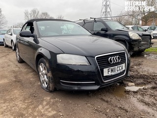 Location: Mitcham - 2011 AUDI A3 TFSI Convertible REG: FM11CCA, Keys: No, MOT Expiry date: 06/11/2026, 1197 Petrol, 6 Speed Manual Petrol, Former Keepers: 5