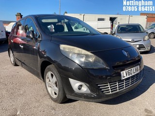 Location: Nottingham - 2010 RENAULT G SCENIC DY-IQUE TTOM DCI MPV REG: LV60LHA, Keys: No, MOT Expiry date: 07/11/2025, 1461 Diesel, 6 Speed Manual Diesel, Former Keepers: 4
