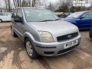 Location: Mitcham - 2005 FORD FUSION 2 16V 5 Door Hatchback REG: WK55ZBL, Keys: No, MOT Expiry date: 26/11/2025, 1388 Petrol, 5 Speed Manual Petrol, Former Keepers: 6
