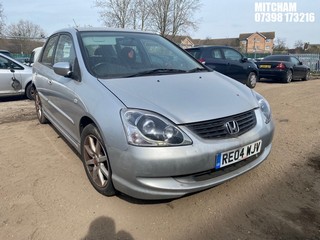 Location: Mitcham - 2004 HONDA CIVIC SE AUTO 5 Door Hatchback REG: RE04WJV, Keys: No, MOT Expiry date: 14/07/2026, 1590 Petrol, 4 Speed Auto Petrol, Former Keepers: 7