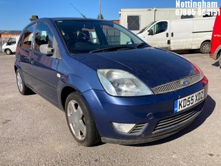 Location: Nottingham - 2005 FORD FIESTA ZETEC CLIMATE 5 Door Hatchback REG: KD55XDZ, Keys: No, MOT Expiry date: 19/12/2023, 1388 Petrol, 5 Speed Manual Petrol, Former Keepers: 3