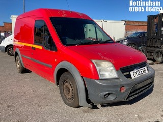 Location: Nottingham - 2013 FORD TRANSIT CONNECT 90 T230 Panel Van REG: CY13EXB, Keys: No, MOT Expiry date: 05/10/2024, 1753 Diesel, 5 Speed Manual Diesel, Former Keepers: 5