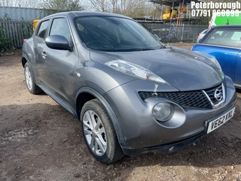 Location: Peterborough - 2012 NISSAN JUKE TEKNA DCI 5 Door Hatchback REG: VE62VXL, Keys: No, MOT Expiry date: 28/12/2023, 1461 Diesel, 6 Speed Manual Diesel, Former Keepers: 4