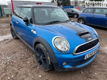 Location: Peterborough - 2008 MINI COOPER S 3 Door Hatchback REG: LX58VEW, Keys: No, MOT Expiry date: 11/12/2021, 1598 Petrol, 6 Speed Manual Petrol, Former Keepers: 6