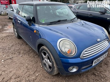 Location: Peterborough - 2007 MINI COOPER 3 Door Hatchback REG: KD57YJV, Keys: No, MOT Expiry date: 25/09/2025, 1598 Petrol, 6 Speed Manual Petrol, Former Keepers: 14