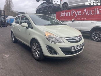 Location: Stapleford - 2012 VAUXHALL CORSA ACTIVE AC 5 Door Hatchback REG: WJ12VKN, Keys: Yes, MOT Expiry date: 04/12/2026, 1229 Petrol, 5 Speed Manual Petrol, Former Keepers: 2