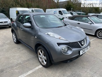 Location: Brentwood - 2011 NISSAN JUKE ACENTA CVT 5 Door Hatchback REG: CK11YTH, Keys: No, MOT Expiry date: 08/12/2025, 1598 Petrol, Variable Speed Auto Petrol, Former Keepers: 5
