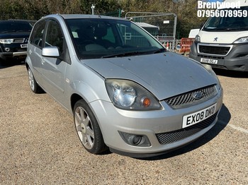 Location: Brentwood - 2008 FORD FIESTA ZETEC BLUE 5 Door Hatchback REG: EX08DKO, Keys: No, MOT Expiry date: 25/06/2026, 1388 Petrol, 5 Speed Manual Petrol, Former Keepers: 2