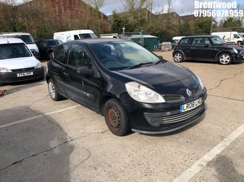 Location: Brentwood - 2008 RENAULT CLIO EXTREME 3 Door Hatchback REG: LR08LHC, Keys: No, MOT Expiry date: 07/12/2024, 1149 Petrol, 5 Speed Manual Petrol, Former Keepers: 3