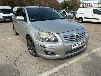 Location: Brentwood - 2008 TOYOTA AVENSIS TR D-4D 5 Door Hatchback REG: WF08NWB, Keys: No, MOT Expiry date: 08/10/2026, 2231 Diesel, 6 Speed Manual Diesel, Former Keepers: 7