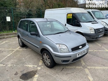 Location: Brentwood - 2005 FORD FUSION 3 AUTO 5 Door Hatchback REG: NY05RUJ, Keys: No, MOT Expiry date: 04/03/2026, 1596 Petrol, 5 Speed Auto Petrol, Former Keepers: 5