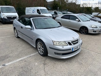 Location: Brentwood - 2005 SAAB 9-3 AERO 210 BHP Convertible REG: S44BLN, Keys: No, MOT Expiry date: 19/08/2020, 2000 Petrol, 5 Speed Manual Petrol, Former Keepers: 3
