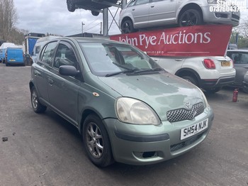 Location: Stapleford - 2004 TOYOTA YARIS T3 5 Door Hatchback REG: SH54NJK, Keys: Yes, MOT Expiry date: 10/03/2026, 1299 Petrol, 5 Speed Manual Petrol, Former Keepers: 6