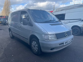 Location: Stapleford - 2002 MERCEDES VITO 112 CDI Van REG: WM02AJV, Keys: Yes, MOT Expiry date: 17/01/2026, 2151 Diesel,, Former Keepers: 4