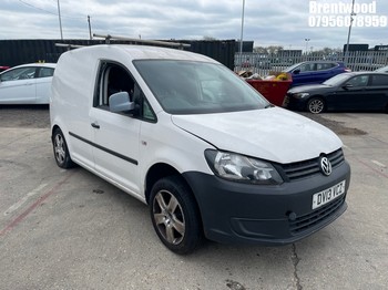 NOTE: ATF Registered Buyers ONLY - Location: Brentwood - 2013 VOLKSWAGEN CADDY C20 TDI 102 Panel Van REG: DV13VCZ, Keys: No, 1598 Diesel, 5 Speed Manual Diesel, Former Keepers: 3