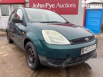 Location: Hull - 2003 FORD FIESTA LX 5 Door Hatchback REG: KH03CCZ, Keys: No, MOT Expiry date: 12/06/2025, 1388 Petrol, 5 Speed Manual Petrol, Former Keepers: 5