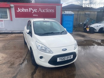 Location: Hull - 2010 FORD KA STYLE PLUS 3 Door Hatchback REG: YG10OYX, Keys: No, MOT Expiry date: 04/04/2026, 1242 Petrol, 5 Speed Manual Petrol, Former Keepers: 9