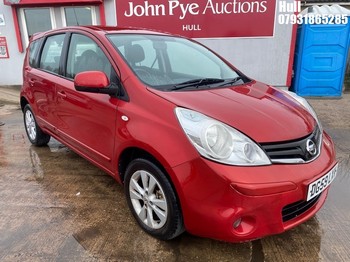 Location: Hull - 2009 NISSAN NOTE ACENTA MPV REG: DG59LXV, Keys: No, MOT Expiry date: 03/01/2026, 1386 Petrol, 5 Speed Manual Petrol, Former Keepers: 3