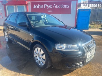 Location: Hull - 2008 AUDI A3 TDI E 5 Door Hatchback REG: AD57VTP, Keys: No, MOT Expiry date: 26/05/2026, 1896 Diesel, 5 Speed Manual Diesel, Former Keepers: 6