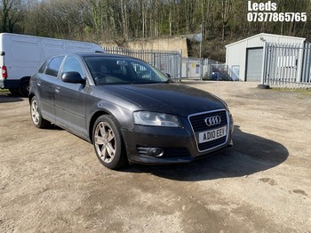 Location: Leeds - 2010 AUDI A3 SPORT 138 TDI 5 Door Hatchback REG: AD10EEV, Keys: No, MOT Expiry date: 17-02-2026, 1968 Diesel, 6 Speed Manual Diesel, Former Keepers: 3