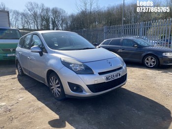 Location: Leeds - 2010 RENAULT GR SCENIC EXPR-N DCI 106 MPV REG: NG59HFM, Keys: No, MOT Expiry date: 05-12-2024, 1461 Diesel, 6 Speed Manual Diesel, Former Keepers: 7