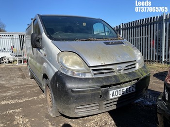 Location: Leeds - 2006 NISSAN PRIMASTAR E DCI80 SWB Panel Van REG: AO06GCZ, Keys: No, MOT Expiry date: 13-10-2024, 1870 Diesel, 5 Speed Manual Diesel, Former Keepers: 10