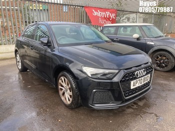 Location: Hayes - 2020 AUDI A1 SPORT 30 TFSI S-A 5 Door Hatchback REG: AP70BXO, Keys: No, MOT Expiry date: 18/09/2025, 999 Petrol, 7 Speed S-Auto Petrol, Former Keepers: 2