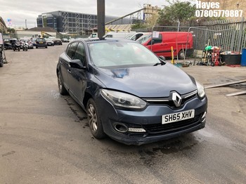 Location: Hayes - 2015 RENAULT MEGANE LIMITED NAV DCI 5 Door Hatchback REG: SH65XHV, Keys: No, MOT Expiry date: 18/10/2026, 1461 Diesel, 6 Speed Manual Diesel, Former Keepers: 5