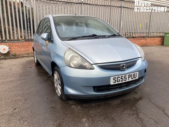 Location: Hayes - 2005 HONDA JAZZ SE CVT 5 Door Hatchback REG: SG55PUU, Keys: No, MOT Expiry date: 28/11/2025, 1339 Petrol, Variable Speed Auto Petrol, Former Keepers: 9