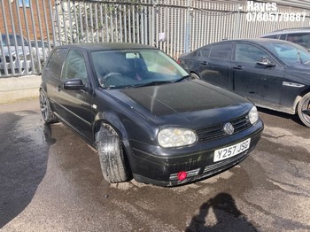 Location: Hayes - 2001 VOLKSWAGEN GOLF E 3 Door Hatchback REG: Y257JSG, Keys: No, MOT Expiry date: 18/12/2025, 1390 Petrol, 5 Speed Manual Petrol, Former Keepers: 3