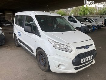 Location: Hayes - 2016 FORD TRANSIT CONNECT 220 ECO-T MPV REG: SF16HJK, Keys: No, MOT Expiry date: 10/10/2025, 1499 Diesel, 6 Speed Auto Diesel, Former Keepers: 6