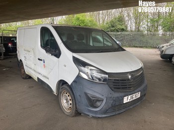 Location: Hayes - 2016 VAUXHALL VIVARO 2700 CDTI Panel Van REG: FJ16XUT, Keys: No, MOT Expiry date: 30/11/2022, 1598 Diesel, 6 Speed Manual Diesel, Former Keepers: 4