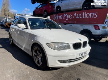 Location: Stapleford - 2011 BMW 116I SPORT 3 Door Hatchback REG: KW11XWX, Keys: Yes, MOT Expiry date: 22/10/2026, 1995cc Petrol, 6 Speed Manual Petrol, Former Keepers: 4