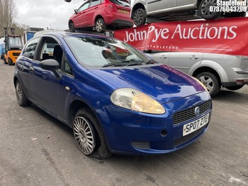 Location: Stapleford - 2007 FIAT GRANDE PUNTO ACTIVE 65 3 Door Hatchback REG: SP07ZTE, Keys: Yes, MOT Expiry date: 11/08/2026, 1242 Petrol, 5 Speed Manual Petrol, Former Keepers: 3