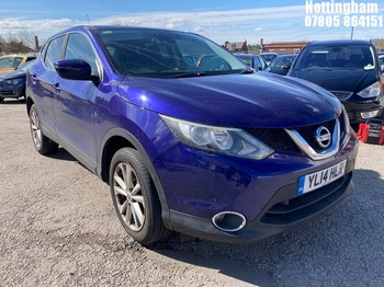 Location: Nottingham - 2014 NISSAN QASHQAI ACENTA PREMIUM DI 5 DOOR HATCHBACK REG: YL14HLR, 1198cc PETROL, 6 SPEED MANUAL PETROL, Former Keepers: 2, Keys: Yes, MOT Expiry date: 23/07/2026
