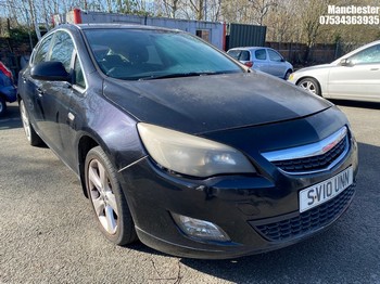 Location: Manchester - 2010 VAUXHALL ASTRA SRI TURBO 5 Door Hatchback REG: SV10UNN, 1364 Petrol, 6 Speed Manual Petrol, Former Keepers: 8, Keys: No, MOT Expiry date: 02/02/2027
