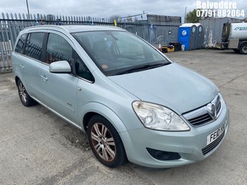 Location: Belvedere - 2010 VAUXHALL ZAFIRA DESIGN MPV REG: FE10YBC, 1598cc PETROL, 5 SPEED MANUAL PETROL, Former Keepers: 3, Keys: Yes, MOT Expiry date: 19/12/2025