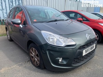 Location: Belvedere - 2011 CITROEN C3 VTR+ 5 Door Hatchback REG: NV11WNN, Keys: No, MOT Expiry date: 06.04.2026, 1360 Petrol, 5 Speed Manual Petrol, Former Keepers: 11