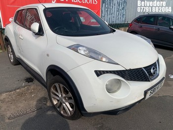Location: Belvedere - 2011 NISSAN JUKE ACENTA SPORT 5 Door Hatchback REG: SB11KTD, Keys: No, MOT Expiry date: 02.07.2026, 1598 Petrol, 5 Speed Manual Petrol, Former Keepers: 4