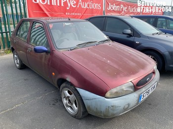Location: Belvedere - 1998 FORD FIESTA 5 Door Hatchback REG: S791YHK, Keys: No, MOT Expiry date: 04/10/2025, 1800 Diesel, 5 Speed Manual Diesel, Former Keepers: 10